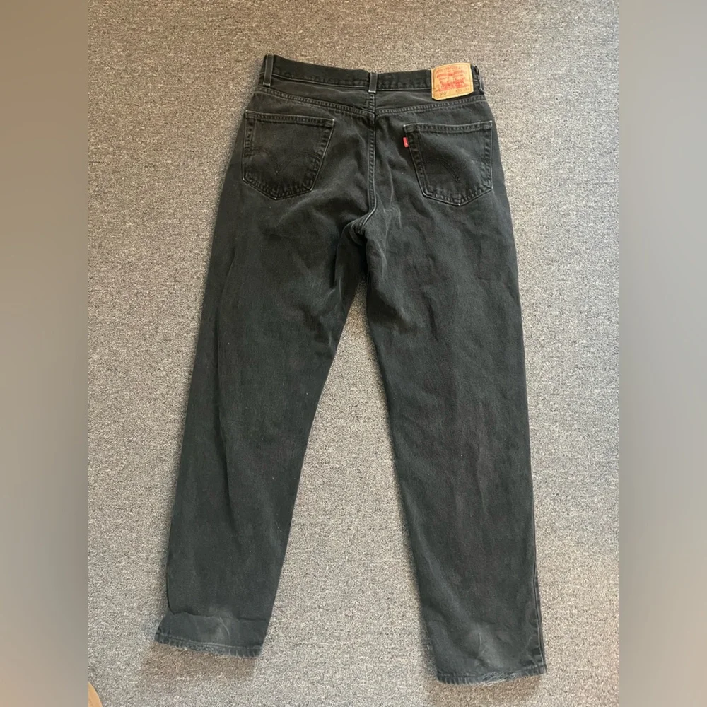 Levi's Men's Straight Black Denim Jeans - Picture 5 of 6
